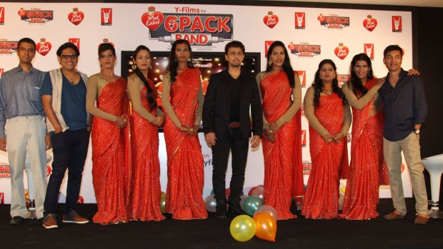 The 6 Pack Band at their launch.