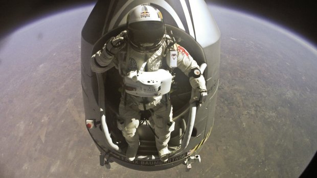 Sponsored by Red Bull, Felix Baumgartner jumped from a height of 24 miles. 