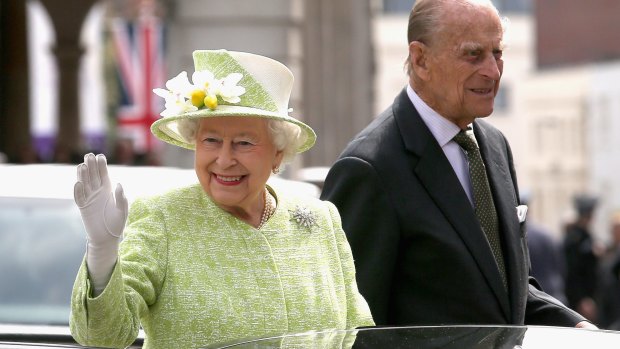 Queen Elizabeth II and Prince Philip, on the monarch's 90th Birthday.