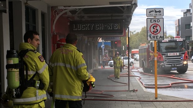 Trendy Northbridge eatery Luck Chan's went up in smoke on Thursday.