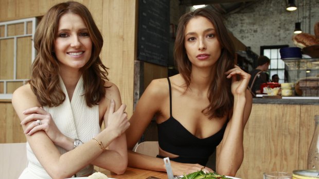 Scouted at 15:  Kate Waterhouse, left, with top model Alexandra Agostone.