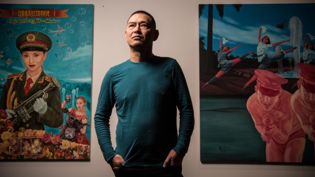Guo Jian is one of 22 artists whose work is featured in the Refugees exhibition at Casula Powerhouse Arts Centre.