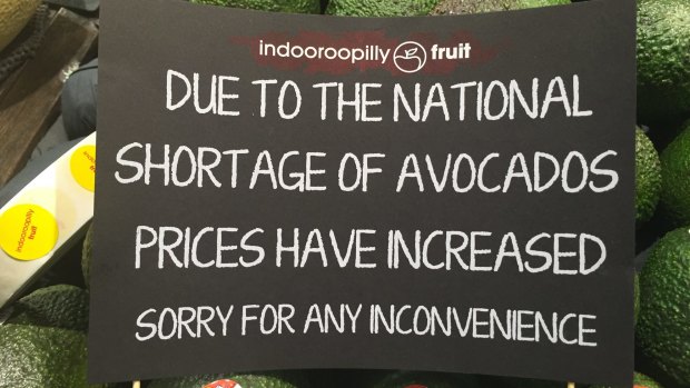 Brisbane shop posts sign to warn consumers.