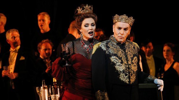 Verdi expanded the role of Lady Macbeth – played here by Jacqueline Mabardi in the Opera Australia production – in his operatic version of the tragedy.