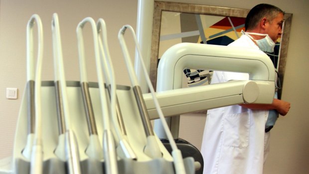 The Dutch dentist was found guilty of assault and fraud Tuesday and was sentenced to eight years in prison.