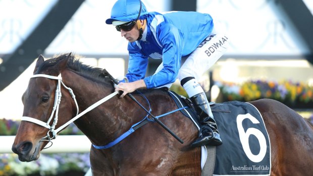A surprise performer: Winx ran 32.89 seconds home for her final 600m.
