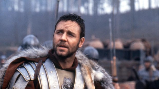 Russ rebuffed ... being overseas while filming <i>Gladiator</i> has been cited as part of the reason Crowe missed out on an Aussie passport. Not applying for one could be another explanation.