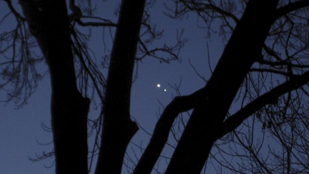 The International Space Station will pass close to Venus and Jupiter on Wednesday night.