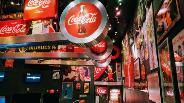 The World of Coca Cola Coke museum.