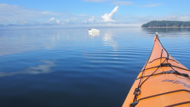 Kayaking Gabriola Island, Canada.

