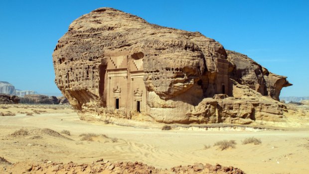 Madain Saleh, a UNESCO World Heritage site in Saudi Arabia.