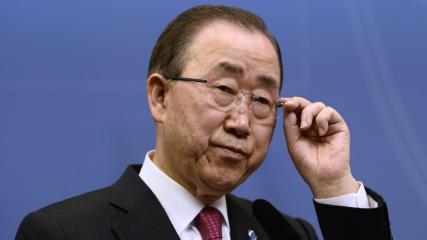 UN chief Ban Ki-Moon said the international community has a responsibility to act. 