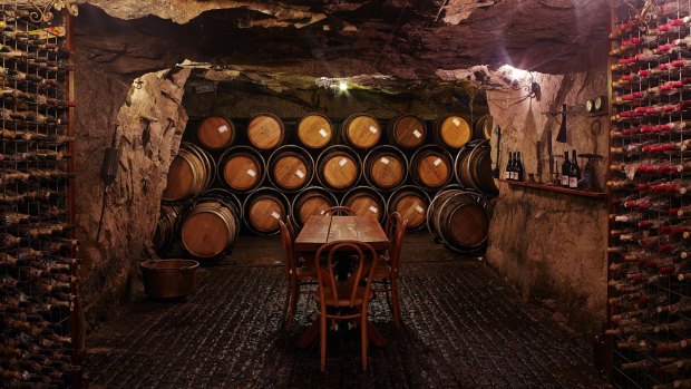 Where the magic happens: The Giaconda cellar.