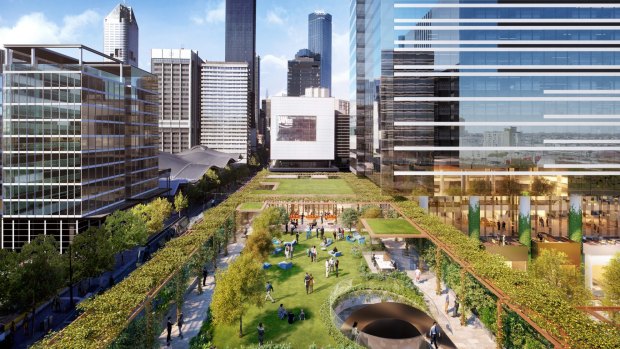 Lendlease's plan for its Melbourne Quarter project, approved by the Andrews government on Thursday. 