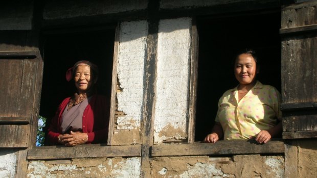 Villagers near Sikkim.