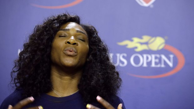 Going for it: Serena Williams will complete a tennis grand slam if she wins the US Open.
