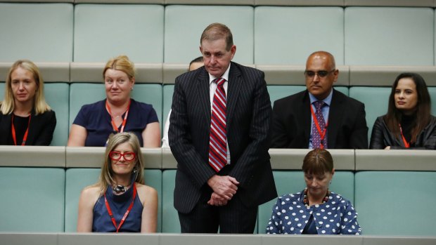 Peter Slipper listens in to question time.