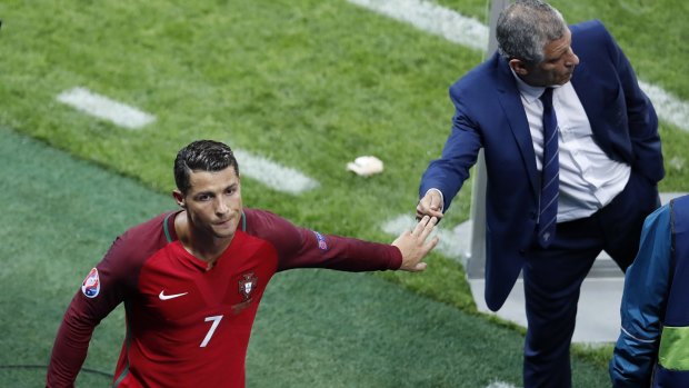 Ronaldo was not a happy man after Portugal's draw against Iceland.