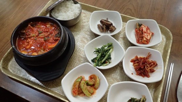 Enjoy an excellent, and great after-bath value meal at a jjimjilbang, or bath house/spa.