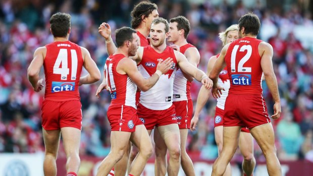 Finals tune-up: The Swans were ruthless against Richmond at the SCG. 