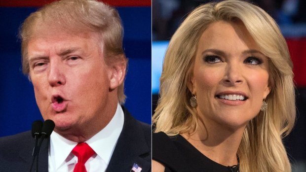 Republican presidential candidate Donald Trump and Fox News Channel host and moderator Megyn Kelly clashed during the first Republican debate in August.