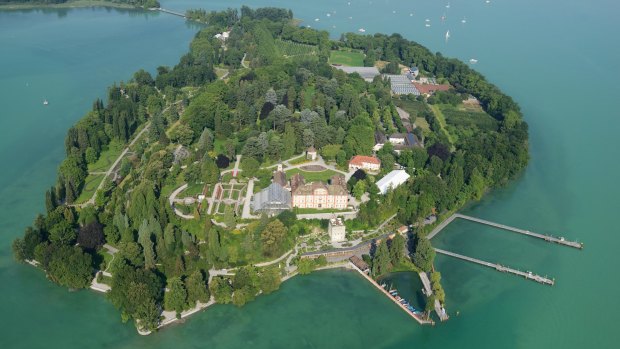 Mainau Island is only 45 hectares.