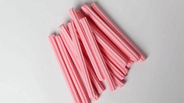 Pink is a flavour, not a colour when it comes to musk sticks. 