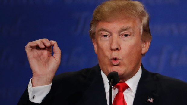 Republican presidential nominee Donald Trump says the election is rigged against him.