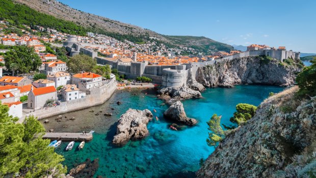 Dubrovnik's Old Town is encircled by almost two kilometres of towering walls.