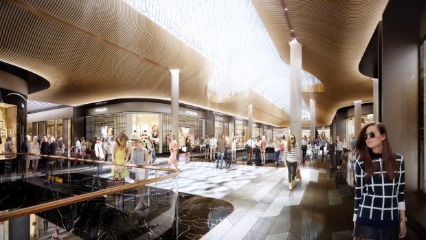New approach ... an artist's impression of the new Eastland shopping centre.