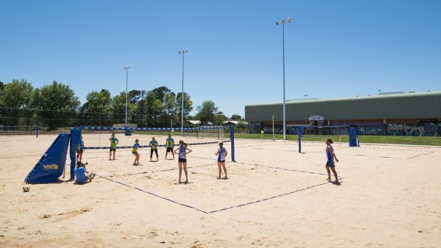 The $750,000 Lyneham Beach Sports Facility was opened on Wednesday.