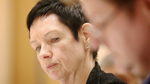 Carol Mills, Department of Parliamentary Services Secretary, during an earlier estimates hearing.