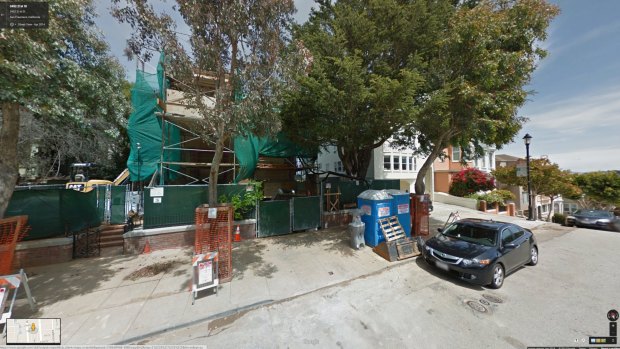 April Street View: Works on the Facebook CEO's eight-figure property have been going on for 17 months.