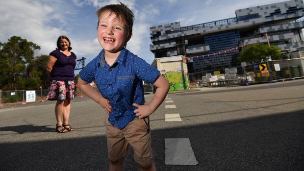 Christian Martin is excited about starting prep at the new South Melbourne Primary School next year. 