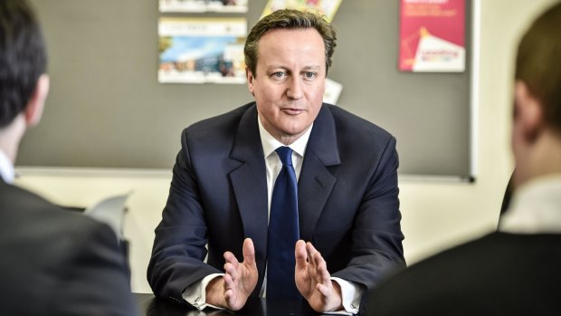 "I think the most important thing is to get behind them": British Prime Minister David Cameron.