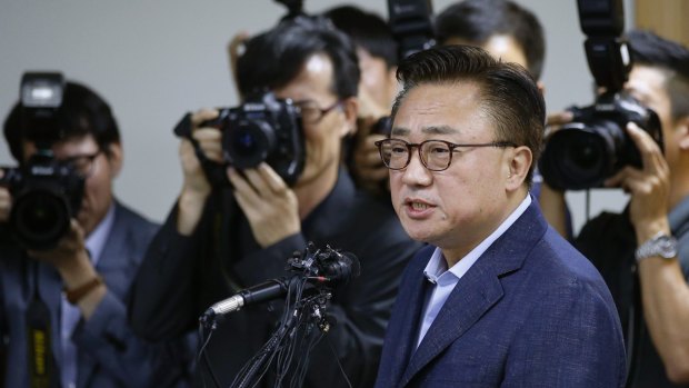 'Heartbreaking' figure: Koh Dong-jin, president of Samsung Electronics' mobile business.