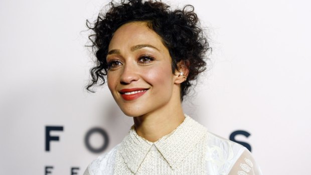 Ruth Negga, star of 'Loving', poses at the premiere of the film in Beverly Hills. 