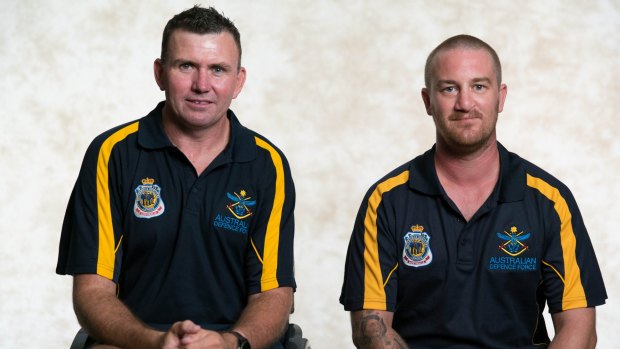 Garry Robinson (left) and Stewart Sherman appear in <i>You Can't Ask That: Invictus Games</I>.
