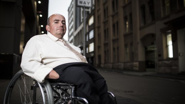 Craig Wallace left a 15-year career with the public service after being moved to a building with no disabled toilet. He is President of People with Disability Australia.