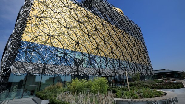 An exterior view of the new Library of Birmingham.