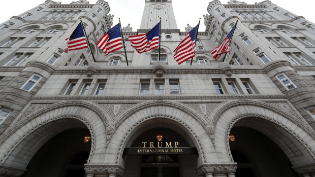 The Trump International Hotel in Washington – a hotbed of political activity.