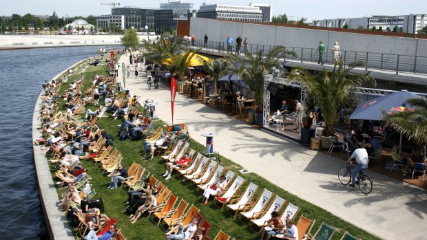 Who doesn't want to hang out at Berlin's famous Beach Bar?