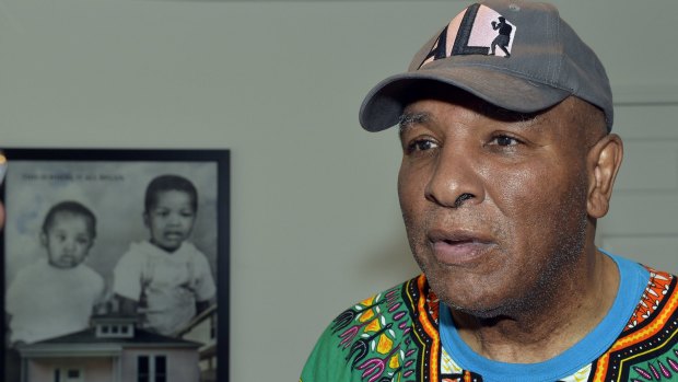 Pride: Rahaman Ali, brother of Muhammad Ali, speaks of his brother's legacy at the welcome center of the museum of the Ali childhood home in Louisville, Kentucky. 