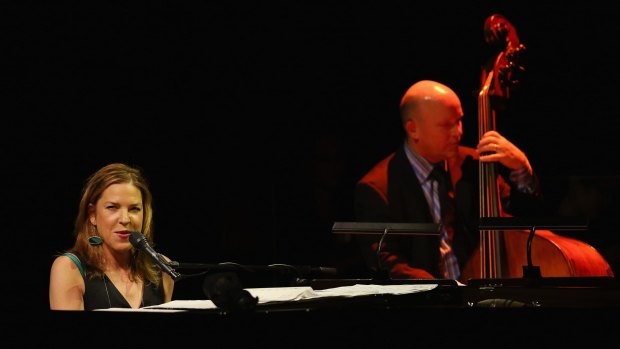 Diana Krall performs at Sydney Opera House with the Sydney Symphony.
 