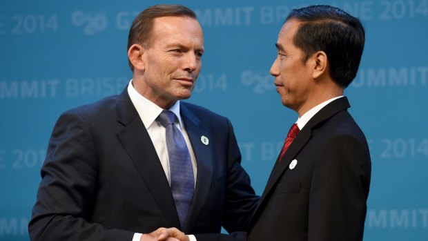 The delay in executions has been linked to everything from phone taps to the unpopularity of PM Tony Abbott, pictured here with Joko Widodo. 