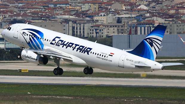 An image from April 2014 of the EgyptAir plane that crashed over the Mediterranean.