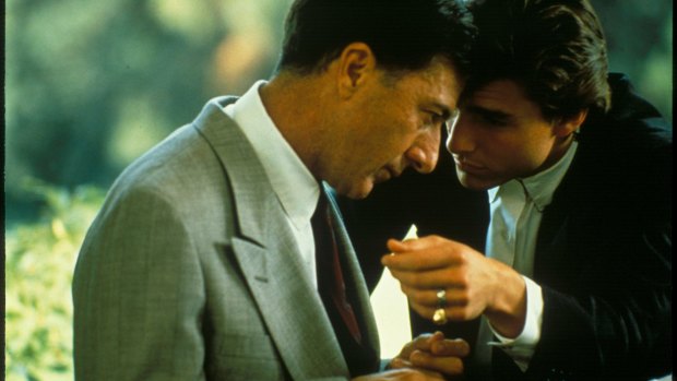 Dustin Hoffman and Tom Cruise in Rainman.