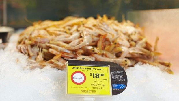 Coles has seen an increase in demand for responsibly sourced seafood, with the most popular varieties being banana prawns, tiger prawns and salmon.