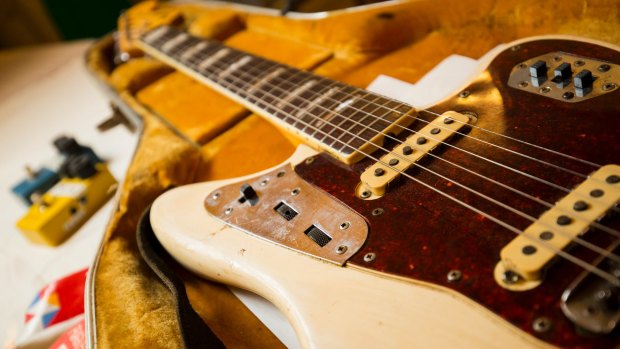 Fender Jaguar guitar used by Rowland S. Howard, 1978-2009.