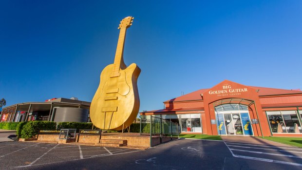 Golden Guitar monument, Tamworth, NSW.

